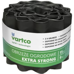 Agaplast Dārza apmale viļņota 15cm x9m Vartco Extra Strong pelēka