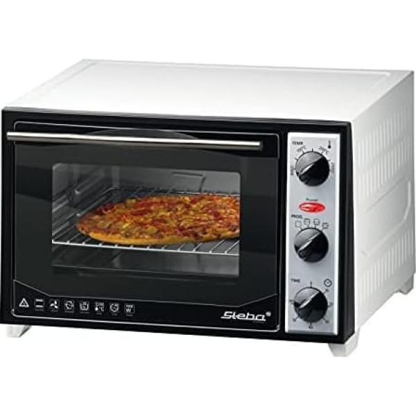 Steba KB 27 U.2 grila un cepeškrāsns, 1500 W, melna/balta
