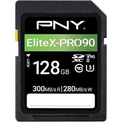 PNY 128GB X-PRO 90 Class 10 U3 V90 UHS-II SD Flash Memory Card