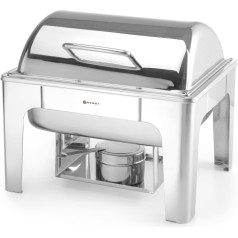 Ēdienu sildītājs sveču pastai, pulēts tērauds GN 1/2