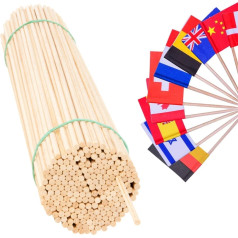 Karoga nūjas, dižskābarža koks 50cm / 5mm 100gab