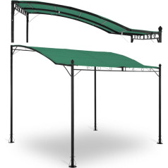 Dārza jumta segums, brīvi stāvoša lapene 2,6 x 3 x 2,5 m zaļa