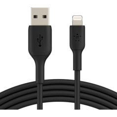 Belkin Pvc usb-a ir gaišs 1m melns