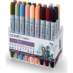 Copic Ciao kolekcijas komplekts ar 20 pildspalvām mangas zīmēšanai