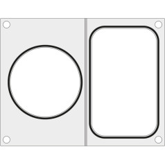 Presforma metināšanas iekārtai MANUPACK 190 paplātei bez dalījuma 178x113 mm + konteinera diametrs. 115 mm — Hendi 805763