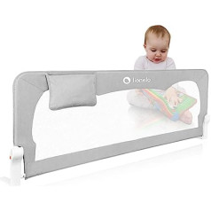 Lionelo Hanna gultas sliede, aizsardzība pret kritienu, 150 cm x 66 cm, salokāma 180 grādu leņķī, gaisīgs tīkls, vienkārša montāža, droša bloķēšana, droša josta, izturīga konstrukcija