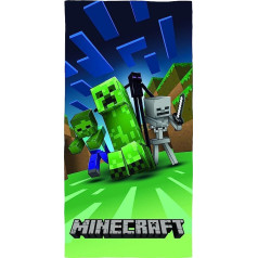 Minecraft Creeps bērnu vannas istabas dvielis kokvilna