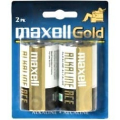 Maxell Alkaline LR14 akumulators, iepakojumā 2