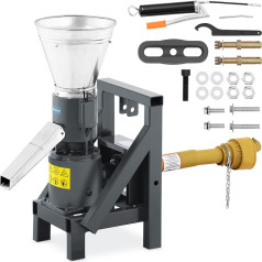 Granulu frēzmašīna zāģskaidas granulu padeves traktors 120 kg / h dia. 150 mm