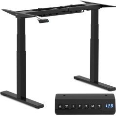 Elektriskais rakstāmgalda rāmis ar augstuma regulēšanu 62-128 cm, maks.125 kg
