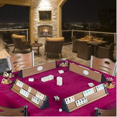 Star Premium VIP AHSAP Okey TAKIMI koka rummy komplekts ar melamīna flīzēm