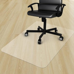 Azadx Office Chair Mat for Hard Floors, 90 x 120 cm, Clear Floor Protection Mat for Desk Chair, Scratch-Resistant for Laminate, Parquet
