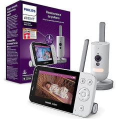 Philips Avent pievienots videotālrunis SCD923/26, mazuļa monitors ar Full HD kameru un Secure Connect sistēmu, ar mazuļa monitoru un lietotni