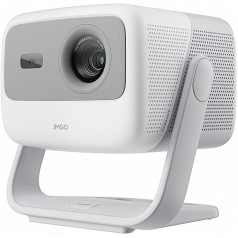 JMGO N1 Beamer, 1080P Full HD Projektor, 800 CVIA Lumen Mini Beamer Outdoor, MALC™ Dreifarb Laser Beamer Heimkino, Kardanische Automatische Bildkorrektur, 2x5W Dynaudio Lautsprechern, Android TV 11.0