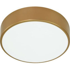 Orno OVO griestu lampa 3xE27 ar mikroviļņu kustības sensoru, 3x24W, zelta tērauda, matēta stikla vāciņš, IP20, ? 400