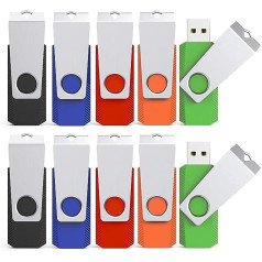 32 GB USB Stick Pack of 10 KEXIN USB 3.0 Stick 32 GB Pack of 10 USB Memory Stick USB Flash Drive 3.0 USB Flash Drive Multicoloured