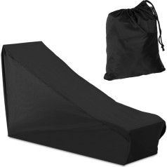 Aizsargpārvalks terases klāja krēslam melns 18x6x18 cm