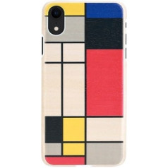 MAN&WOOD SmartPhone case iPhone XR mondrian wood white