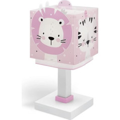 Dalber Bērnu galda lampa Gultas lampa Baby Jungle Jungla Pink