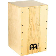 Meinl Percussion Snarecraft Cajon Instrument/Drum for Children and Adults - Drum Box (Drumbox) with Snare Carpet - No Cajon Kit - Heart Ash Front Plate (SC100HA)