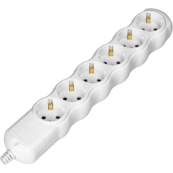 Orno Sadalītājs 6x2P+Z Schuko, balts