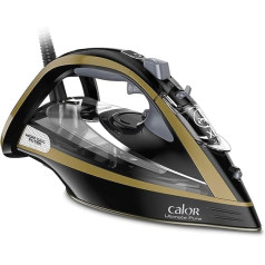 Calor FV9839C0 Ultimate Pure Steam Iron 260 g/min 3000 350 ml Black/Gold