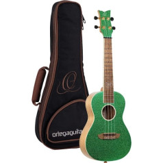 Ortega ģitāras RUEL-MGR koncerts Ukulele Green Element sērija ietver Deluxe Gig Bag Egle / Catalpa