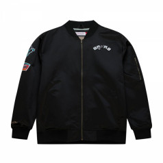 Mitchell & Ness viegls satīna bumbvedējs San Antonio Spurs M jaka SJKT6599-SASYYPPPBLCK / XXL