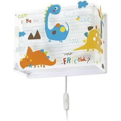 Dalber Children's wall lamp, children's lamp, wall light, dinosaur, animals, dinosaurs