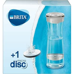 Brita Water Filter Carafe Starter Pack Fill & serve Mind White / Grey incl. 4 MicroDisc.