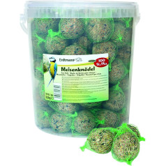 ERDTMANNS - 100 fat balls for wild birds with net in bucket