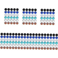Toyvian Slingshot 210 Pieces Crystal Ball Glass Beads Clear Round Ornaments Terrarium Decoration Round Glass Vase Glass Marbles Decor Glass Balls Beads Glass Marbles Large Marble Checker
