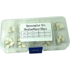 IC-Kits 50PCS 100PCs Integrierte Schaltung DIY Elektronisches Kit Angenommener Dip-IC NE555 UC3842 24C08 und Optokoppler 4N25 4N35 MOC3021 MOC3063 Elektrisches Zubehör ( Color : Optocoupler 50pcs )