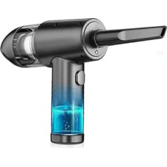 Rawrr 2-in-1 dust blower, 51000 rpm electric dust blower, 3-speed 68 W dust blower, wireless, USB rechargeable mini vacuum cleaner for car, home, kitchen, pet hair, office