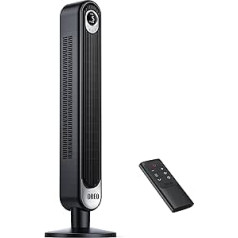 Dreo Tower Fan with Remote Control, 7.3 m/s Floor Fan with 6 Speeds, 90° Oscillating Fan Quiet, 12-Hour Timer, 4 Modes, LED Display, Bedroom, Cruiser Pro T1