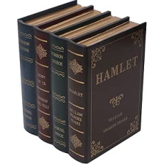 False Book Box 20 x 15.7 x 14 cm Vintage European Style Old Books Decorative Book Fake Book Storage Box Props Treasure Chest for Shelf Decoration