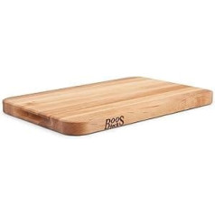 Boos Block XXL Chopping Board, 45.7 x 30.5 x 3.2 cm, Large Solid Wood, Chopping Board, North American Maple Chopping Board