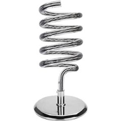 Ejoyous Table Hair Dryer Hammer Holder Spiral Hair Dryer Attachment Storage Tool for Desk Stainless Steel