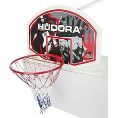 HUDORA Basketballkorb-Set In-/Outdoor - Basketball-Board sicher, langlebig, Mobil Basketball Spielen, Maximaler Ballsport-Spaß