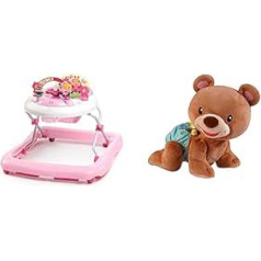 Bright Starts & VTech Baby Crawling with Me Bear - Interactive Plush Toy That Crawls, Counts, Speaks and Sings on Its Own - For Children Aged 9-36 Months