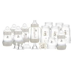 MAM Easy Start Anti-KoliK Bottle Starter Set, Gray, Large (Designs may vary)