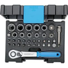 Bit-Steckschlüsselbox mit Knarre 1/4