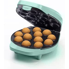 Bestron 700W Mint Mint Retro Design Cake Pop Maker with Cake Pop Butler, Fork & 12 Cake Pop Sticks