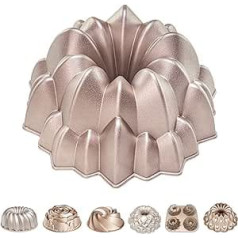Erreke Bundt Cake Mould, Professional Quality Cake Tin, Very Durable, Double Non-Stick Layer, 2 Litre Ball Hupf Baking Mould 24 cm, Waterfall