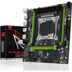 Shangzhaoyuan X99 P4 Motherboard LGA 2011-3 Motherboard for E5 V3/V4 (NVME/SATA M.2, DDR4 Max 128GB, PCIe 3.0, SATA 3.0, USB 3.0, Gb LAN)