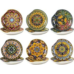 Sauce Bowls for Sushi, Sauce, Snack and Soy, Snack Bowl - Colourful Decorative Handmade Bowls - 11.6 cm, Finger Food | Tapas Bowls