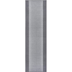 Hanse Home Rug Runner Band 80 x 500 cm - Carpet Runner Soft Short Pile Rug Modern Design Runner for Hallway, Bedroom, Children's Room, Bathroom, Living Room, Kitchen Decorative Runner - Light Grey