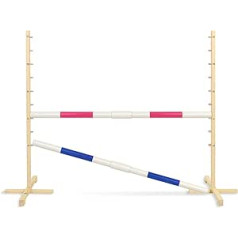 Hobby Horse 160 cm Jump Hurdle with Two 50 mm Beams - Pink