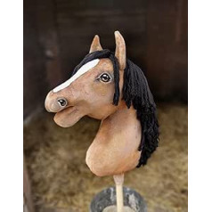 Hobby Horse Großes Pferd am Stab Premium - Hirsch Salbe A3
