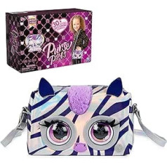 Purse Pets, Metallic Mood Rebel Stripez Interactive Toy Shoulder Bag, Over 30 Sounds and Reactions, Kids Toys for Girls
